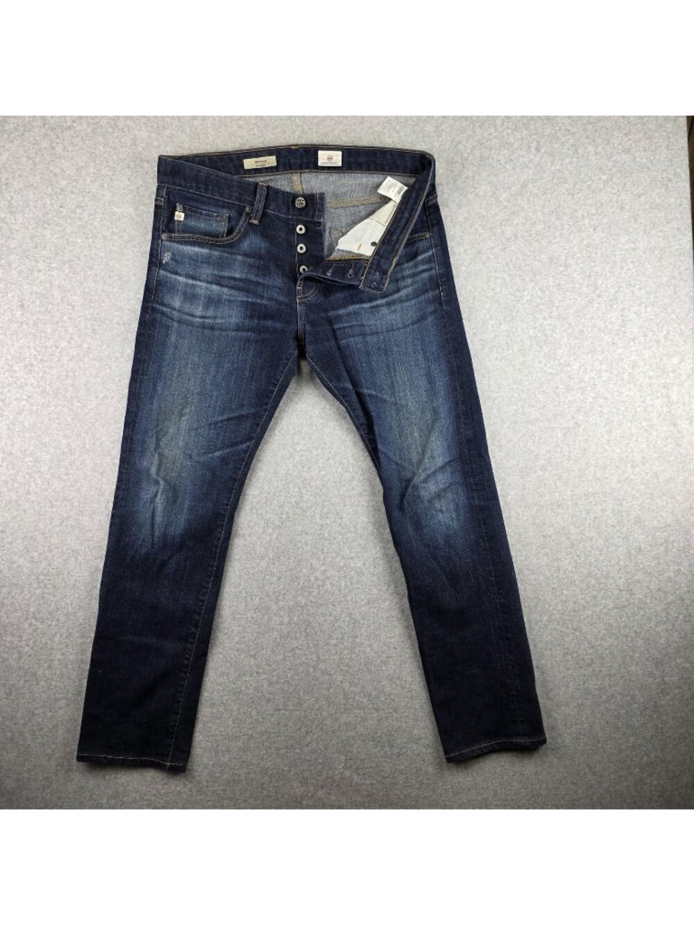 AG Adriano Goldschmied Dylan Jeans Mens 32x30 Slim Straight Blue Stretch Denim